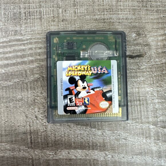Mickey's Speedway USA GameBoy Color GBC Tested Rare - Picture 1 of 2